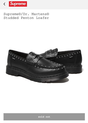 SUPREME x DR MARTENS PENTON STUDDED LOAFER BLACK SS25 41873001