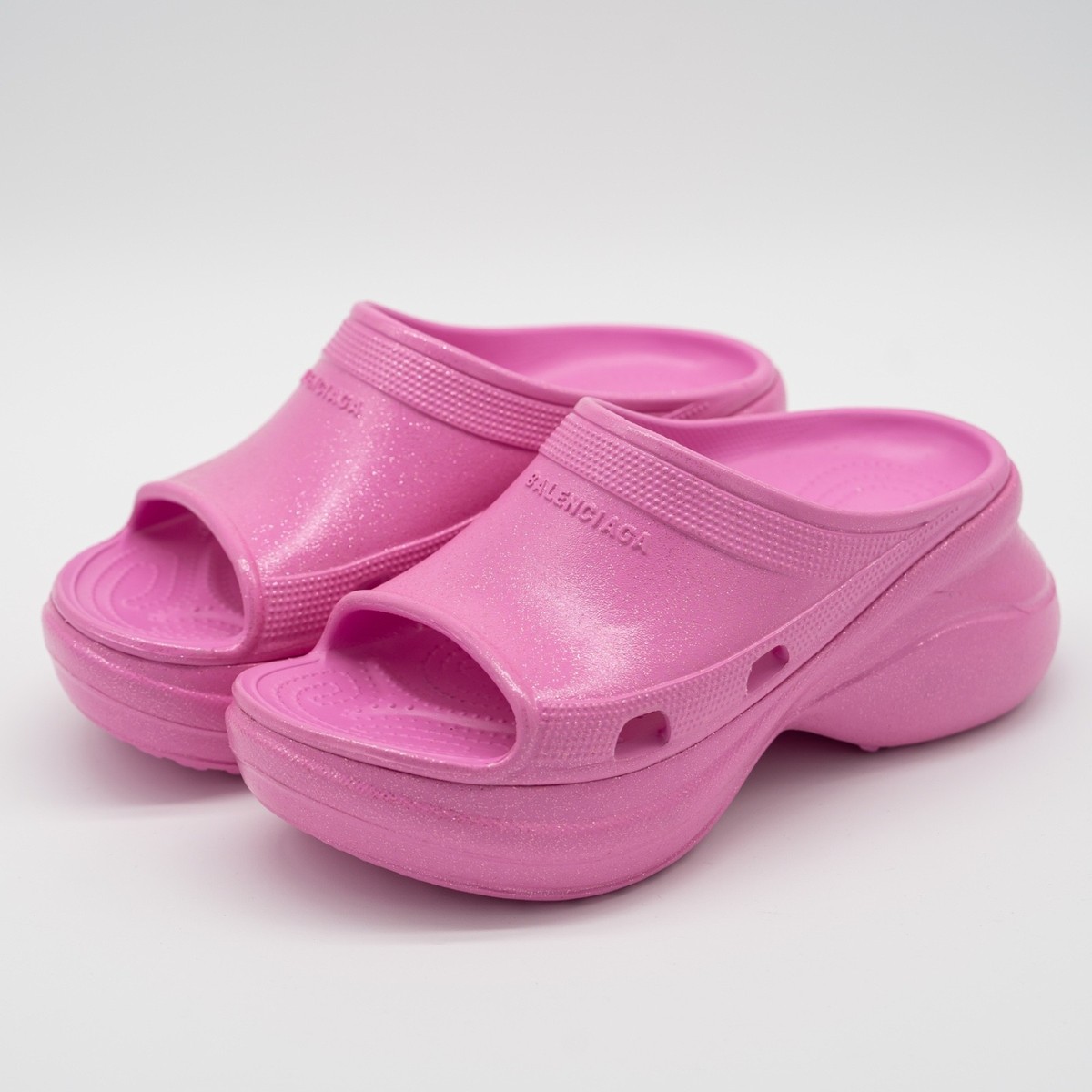 size 39 - Balenciaga x Crocs Pool Slide Sandals Pink Glitter