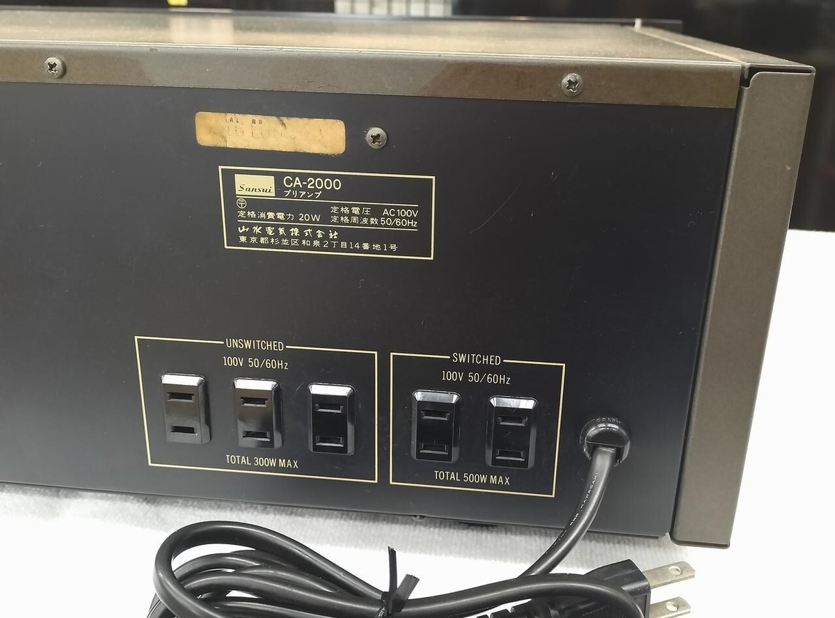 SANSUI CA-2000 Stereo Control Amplifier Used Tested Working Item