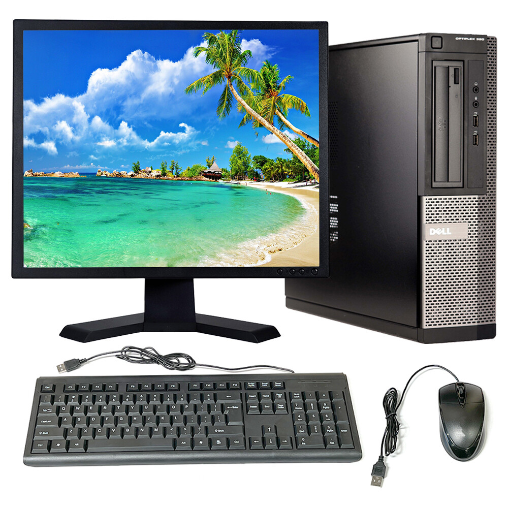 Dell OptiPlex Desktop Computer i3 8GB RAM 500GB HDD 19