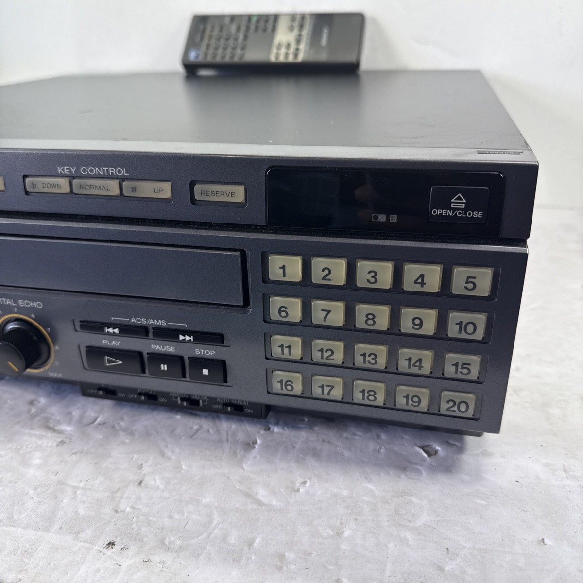 希少】SONY MDP-K1 レーザーディスク LD CD カラオケ対応機 Vintage