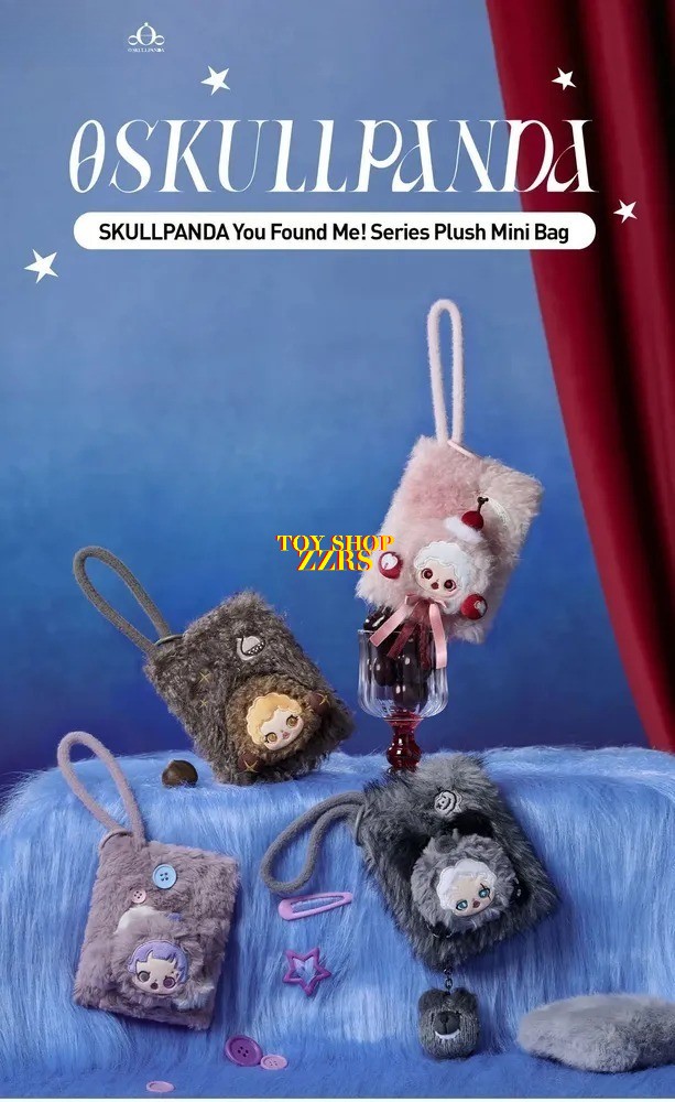 AUTHENTIC SKULLPANDA YOU FOUND ME PLUSH MINI BAG CONFIRMED FIGURE