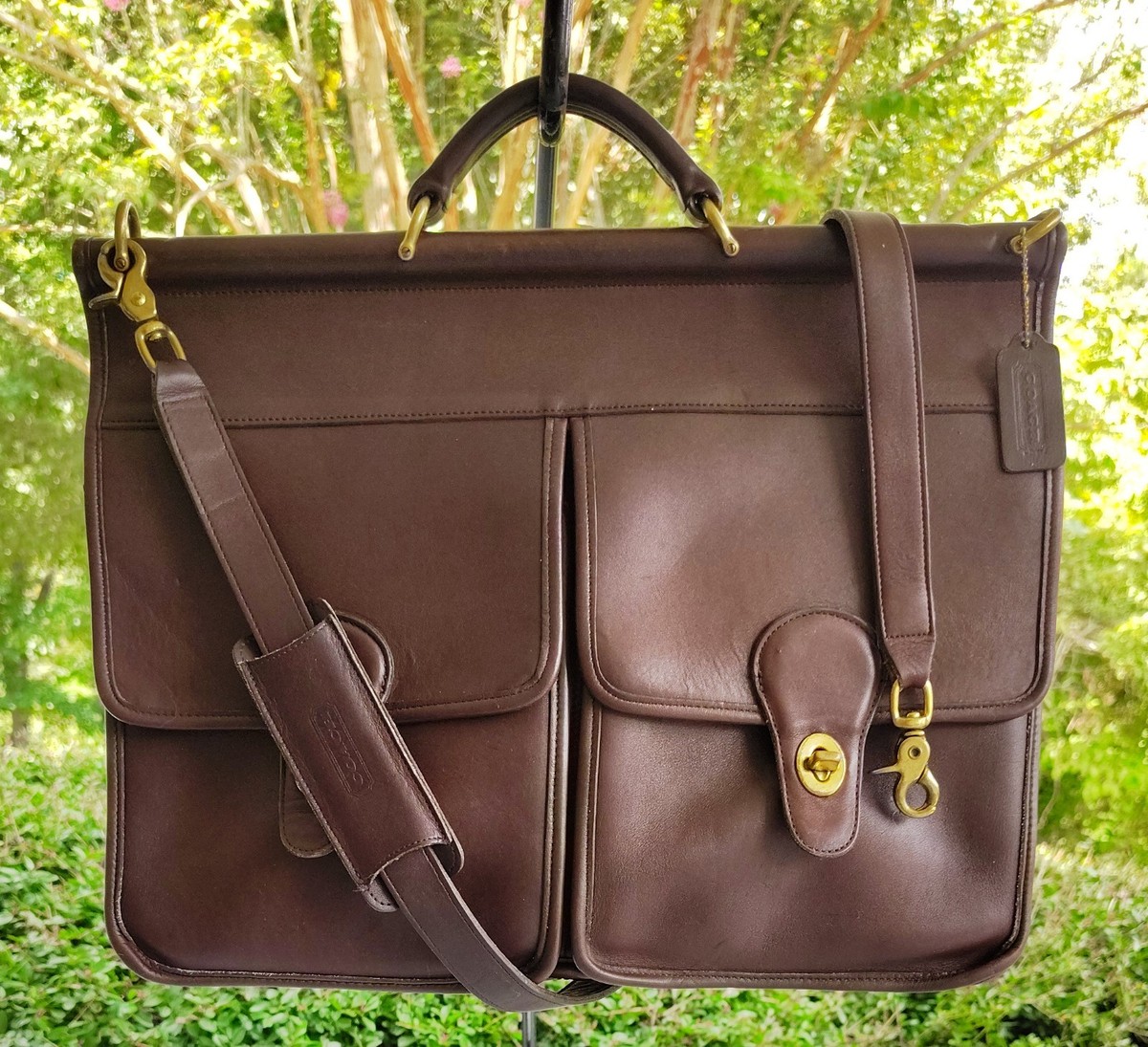 Coach LARGE Vintage 5279 Chocolate Brown Kensington Leather