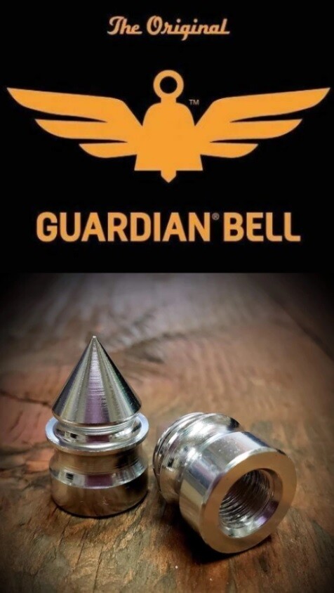 PIRATE SKULL GUARDIAN BELL w/ FREE CHROME SPIKE KUSTOM KAPZ fits