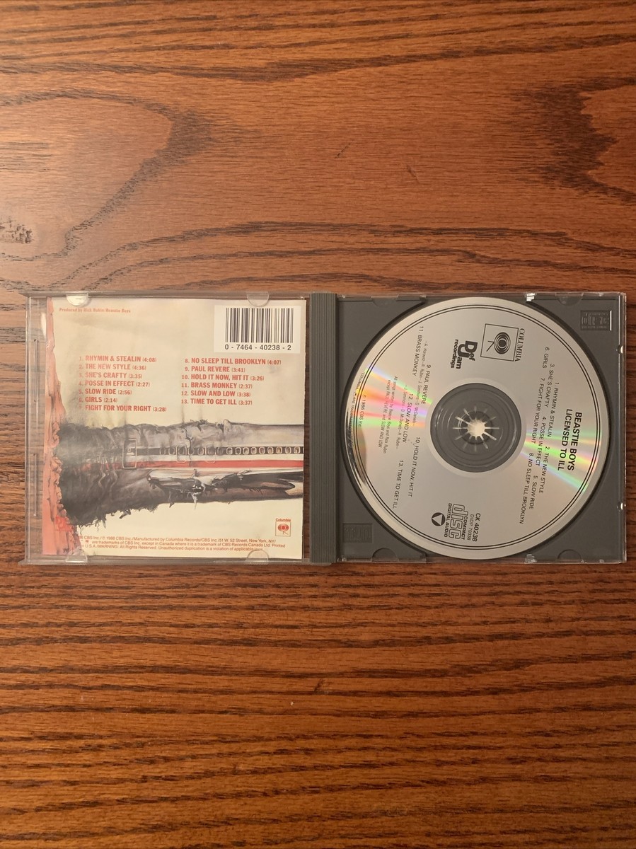 Licensed to ILL by Beastie Boys CD, 1986, Def Jam, Pre-owned