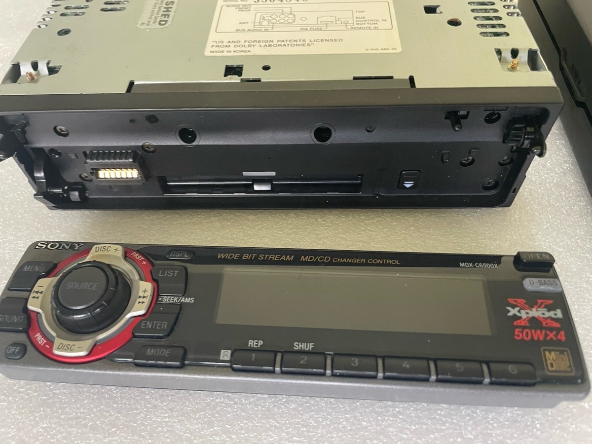 Sony Mini Disk Player MDX-C6500X Car Stereo MD Changer Controls | eBay