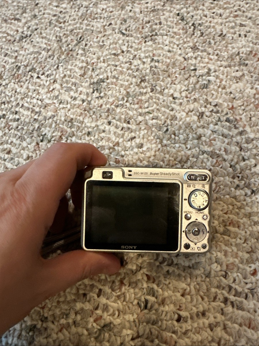 Sony Cyber-shot DSC-W120 7.2MP Digital Camera - Silver for sale