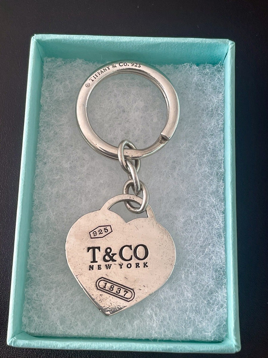Tiffany & Co Vintage Sterling Silver T & Co New York Heart 1837