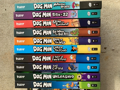 Dog Man series 1-10 set 1 2 3 4 5 6 7 8 9 10 Pilkey 10-book lot | eBay