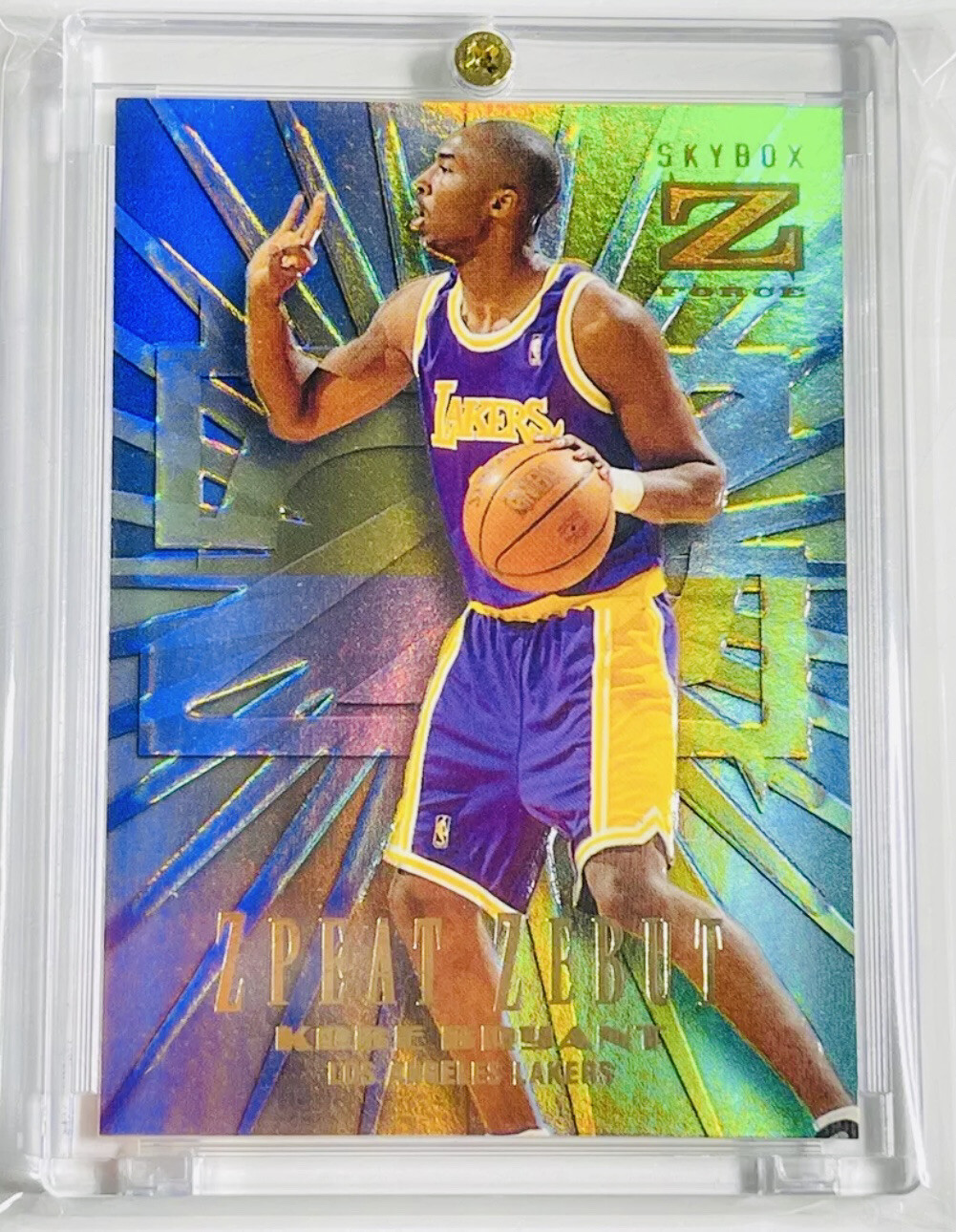Kobe Bryant 1996 Skybox Z-Force #3 Z-Peat Zebut Price Guide