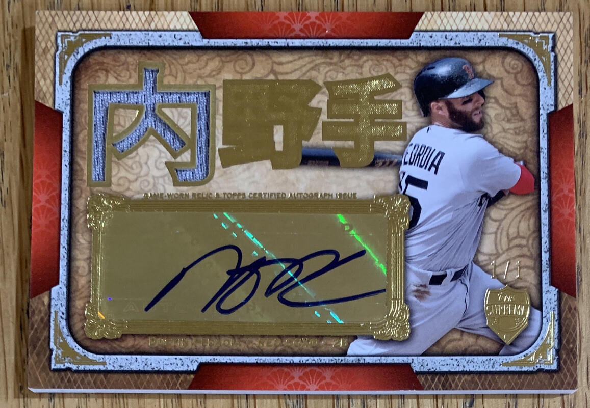 スポーツ選手 Dustin Pedroia 1/1 Autograph Patch スポーツ選手
