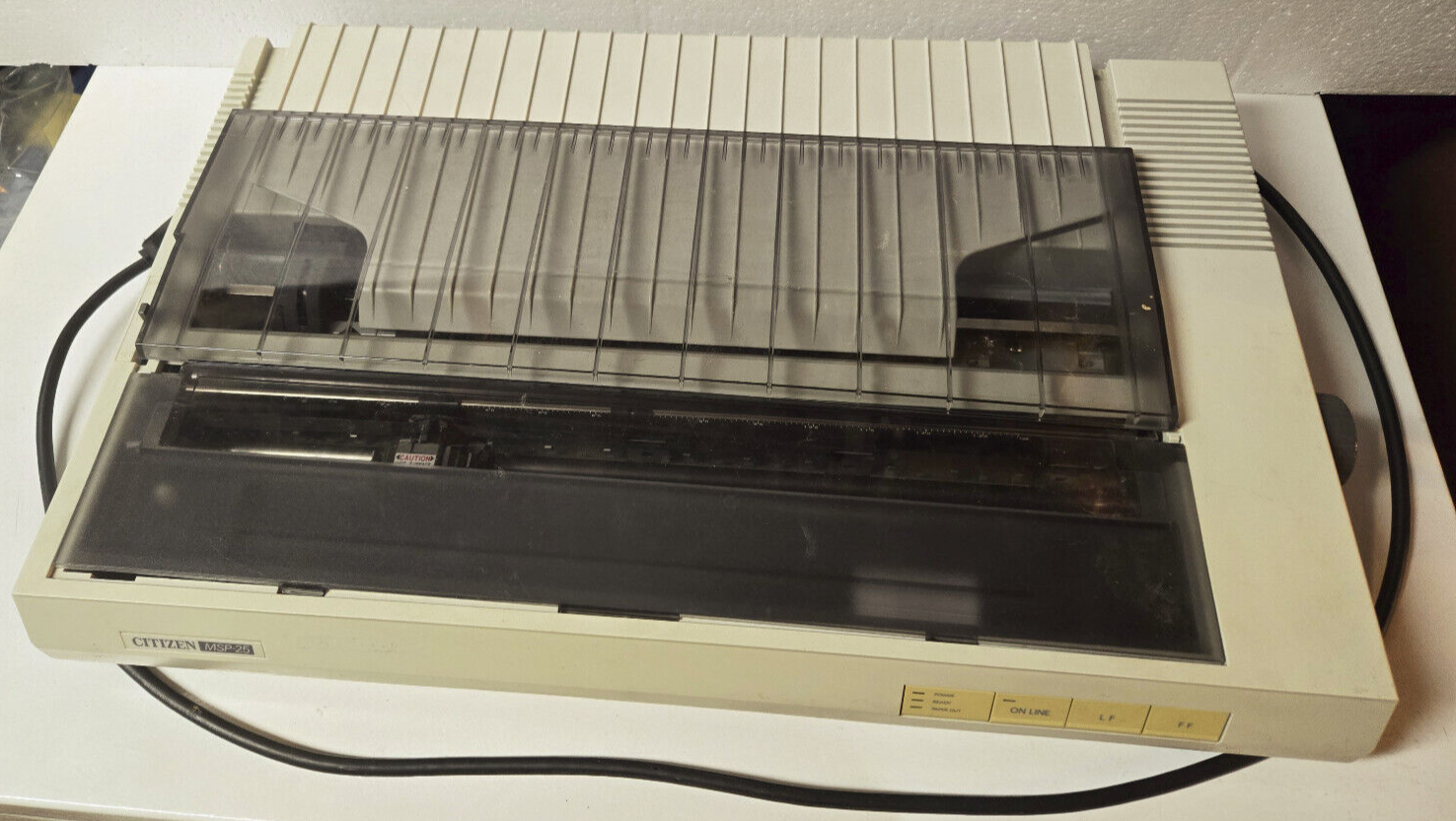 Citizen MSP-25 printer wide format dot-matrix + cable, paper