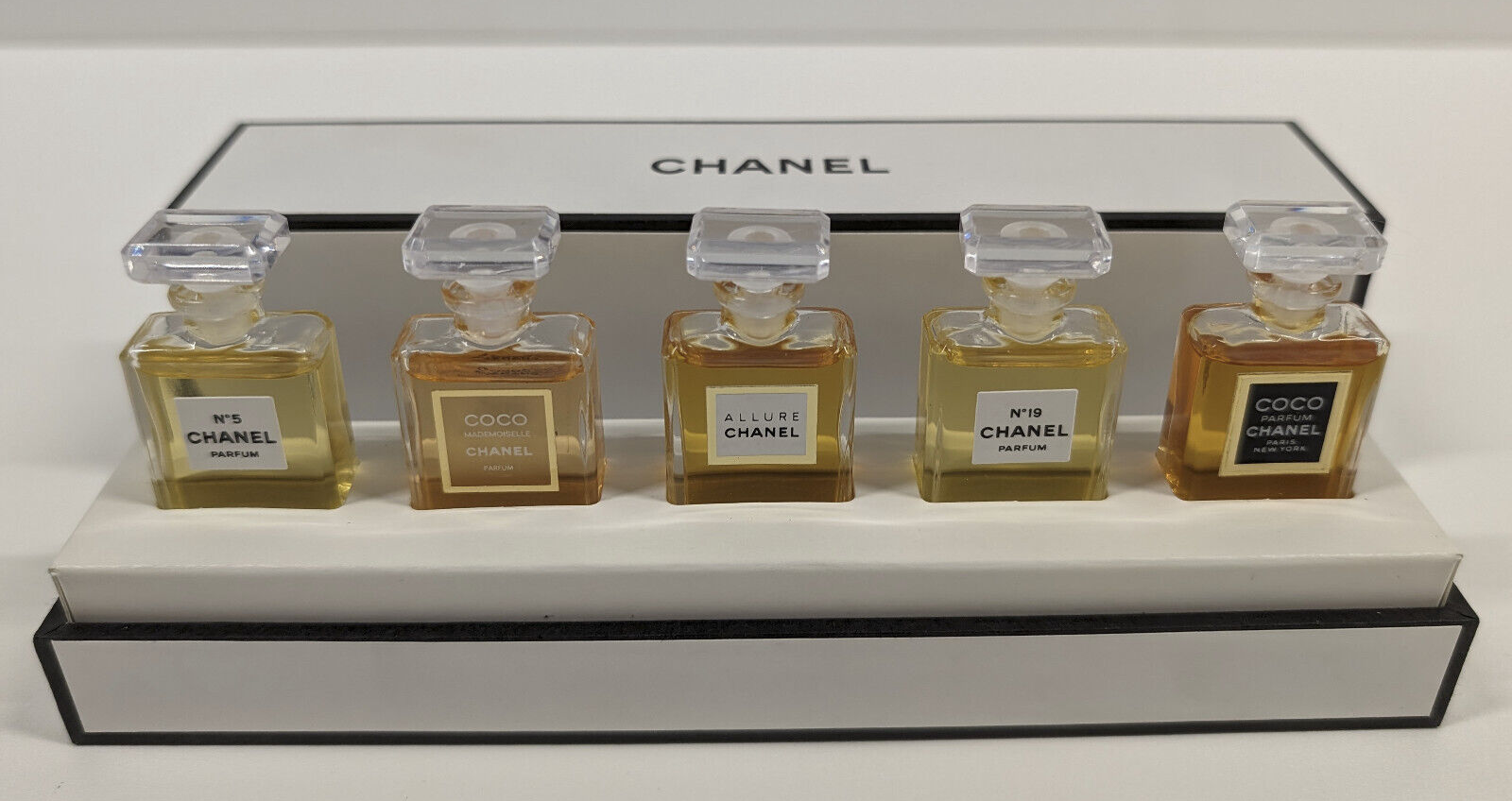Chanel Miniature Perfume Box Set No. 5, Coco Mademoiselle, Allure
