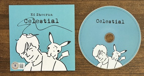ED SHEERAN SIGNED CELESTIAL CD COVER BAS BECKETT COA AUTOGRAPH