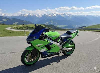 For ZX-7R 1996 2002 2003 ZX7R ZX 7R Green Purple Sport Motorcycle