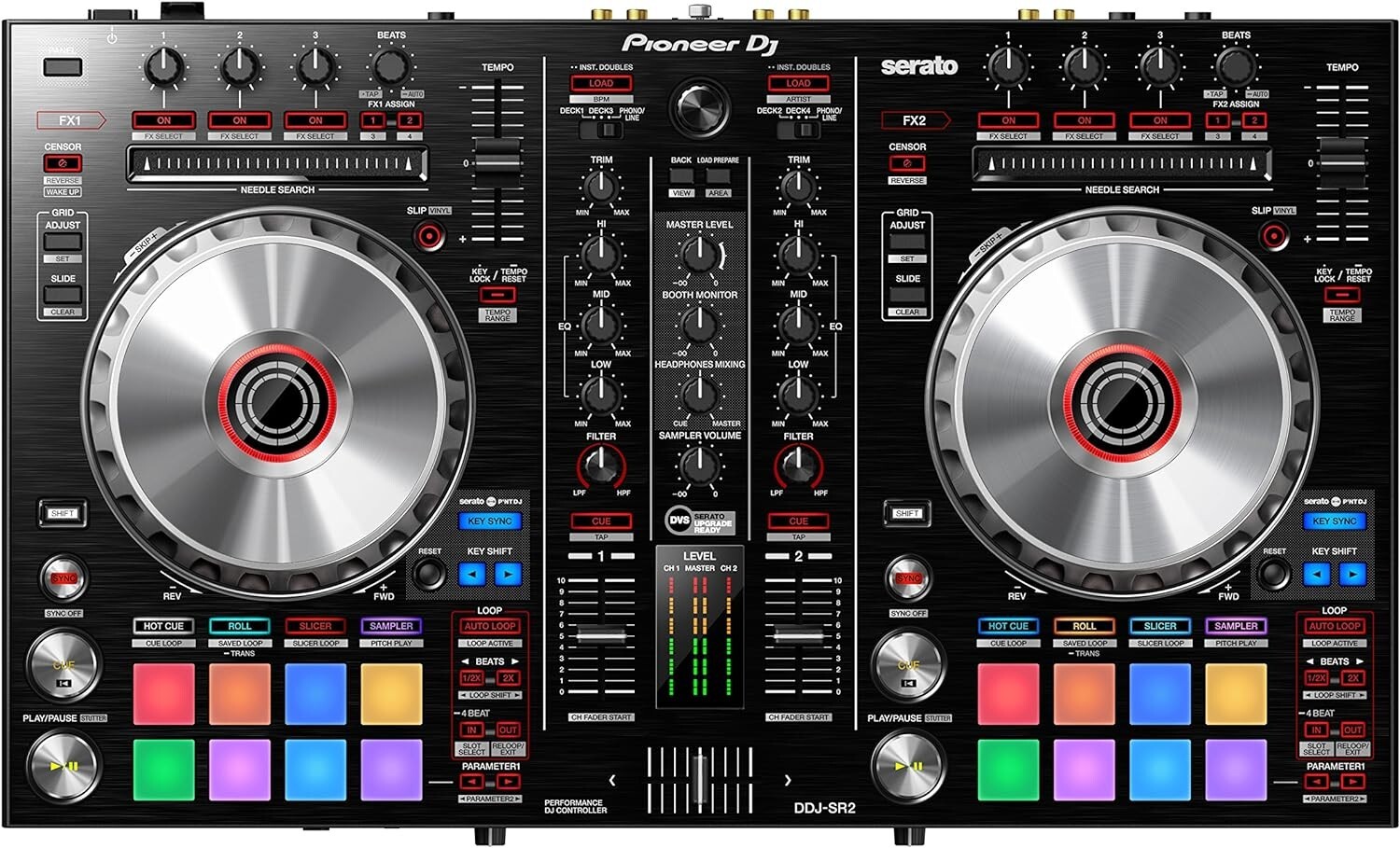 Pioneer DDJ-SR2 DJ Controller Black rekordbox SERATO Studio 2ch