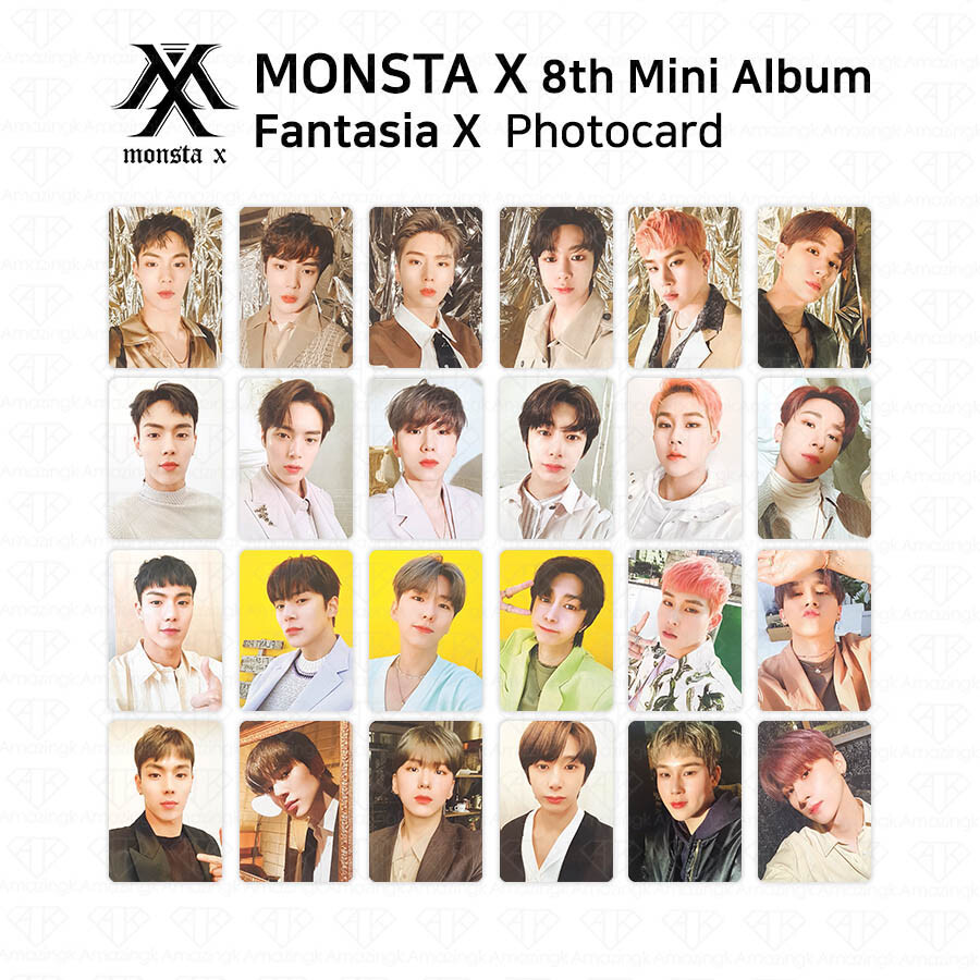 MONSTA X 8th Mini Album Fantasia X Offcial Photocard Photo Card