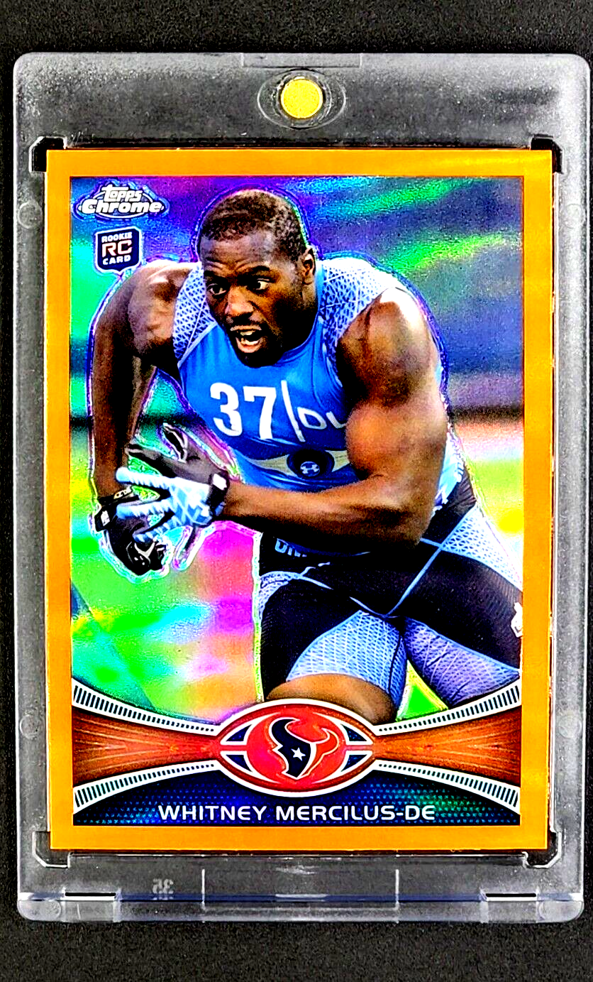 2012 Topps Chrome Orange Refractor #111 Whitney Mercilus RC Rookie