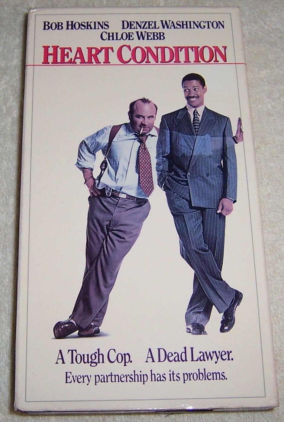 Heart Condition VHS Video Bob Hoskins Denzel Washington Chloe Webb