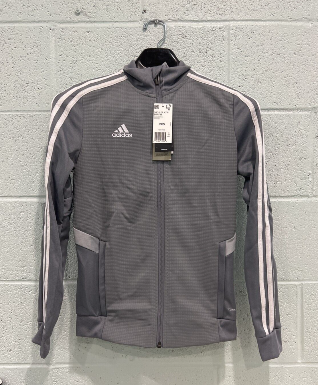 adidas Women's Tiro19 Training Jacket Style DW4785 Grey/Clonix