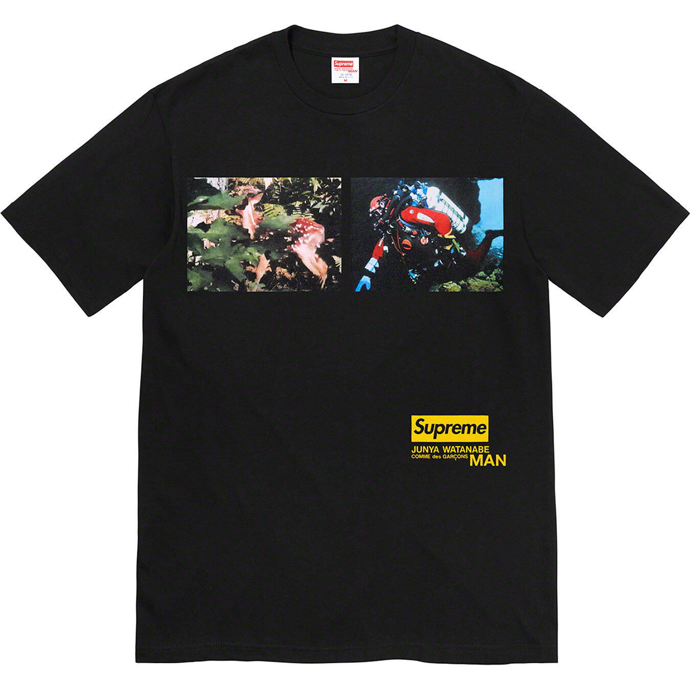 Supreme x JUNYA WATANABE CDG MAN Nature Tee Black FW21 (FW21T2