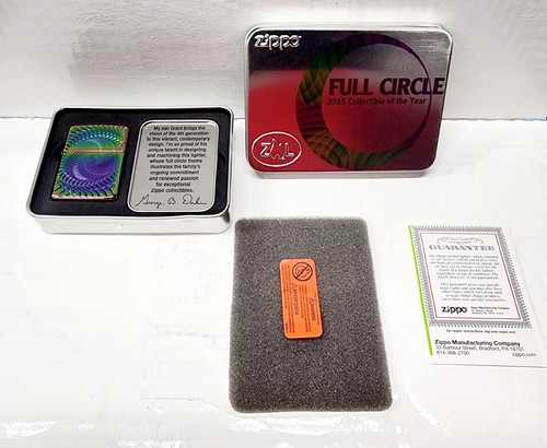 Zippo FULL CIRCLE * COLLECTIBLE OF THE YEAR 2015 COTY 2015