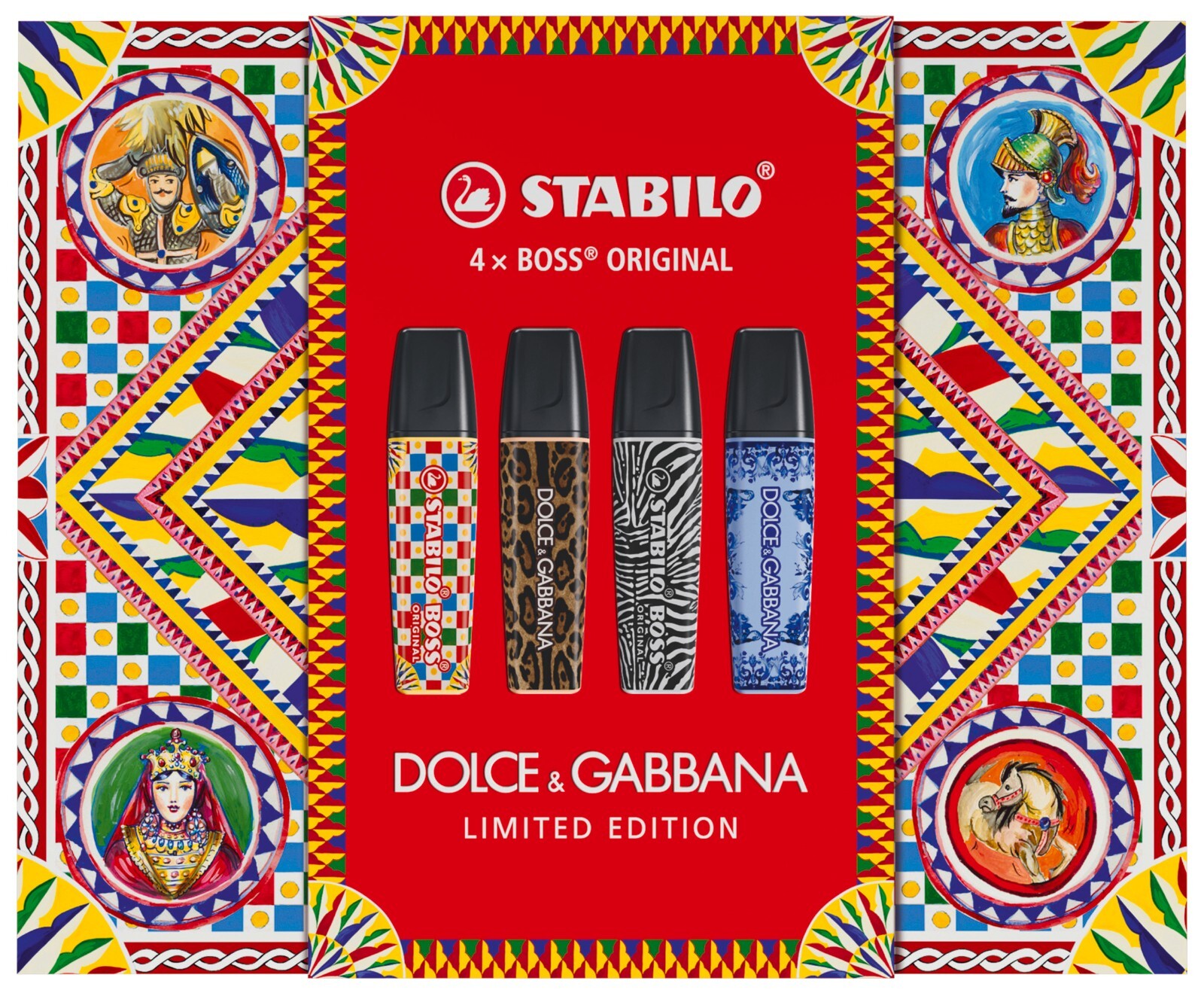 STABILO Highlighter BOSS ORIGINAL x DOLCE&GABBANA - Box of 4