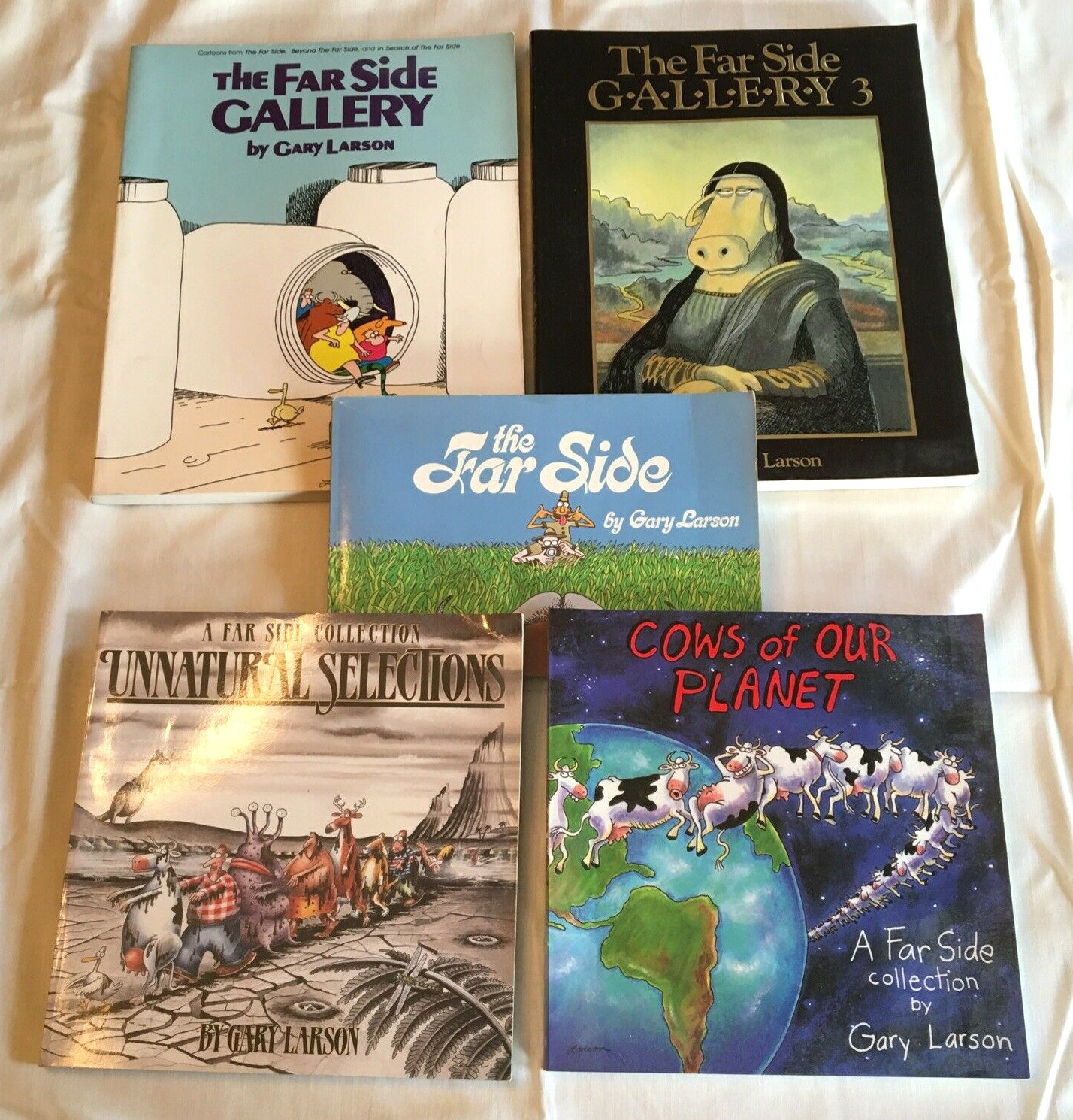 Lot Of 5 The Far Side books by Gary Larson paperback Gallery 1 & 3