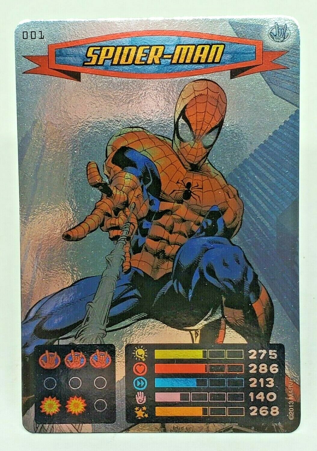 SPIDER-MAN 2013 Marvel Spiderman Heroes & Villains Power Card