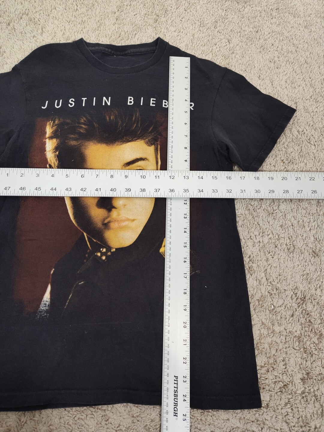 Justin Bieber Believe Concert Tour 2012/2013 Black Band T-Shirt