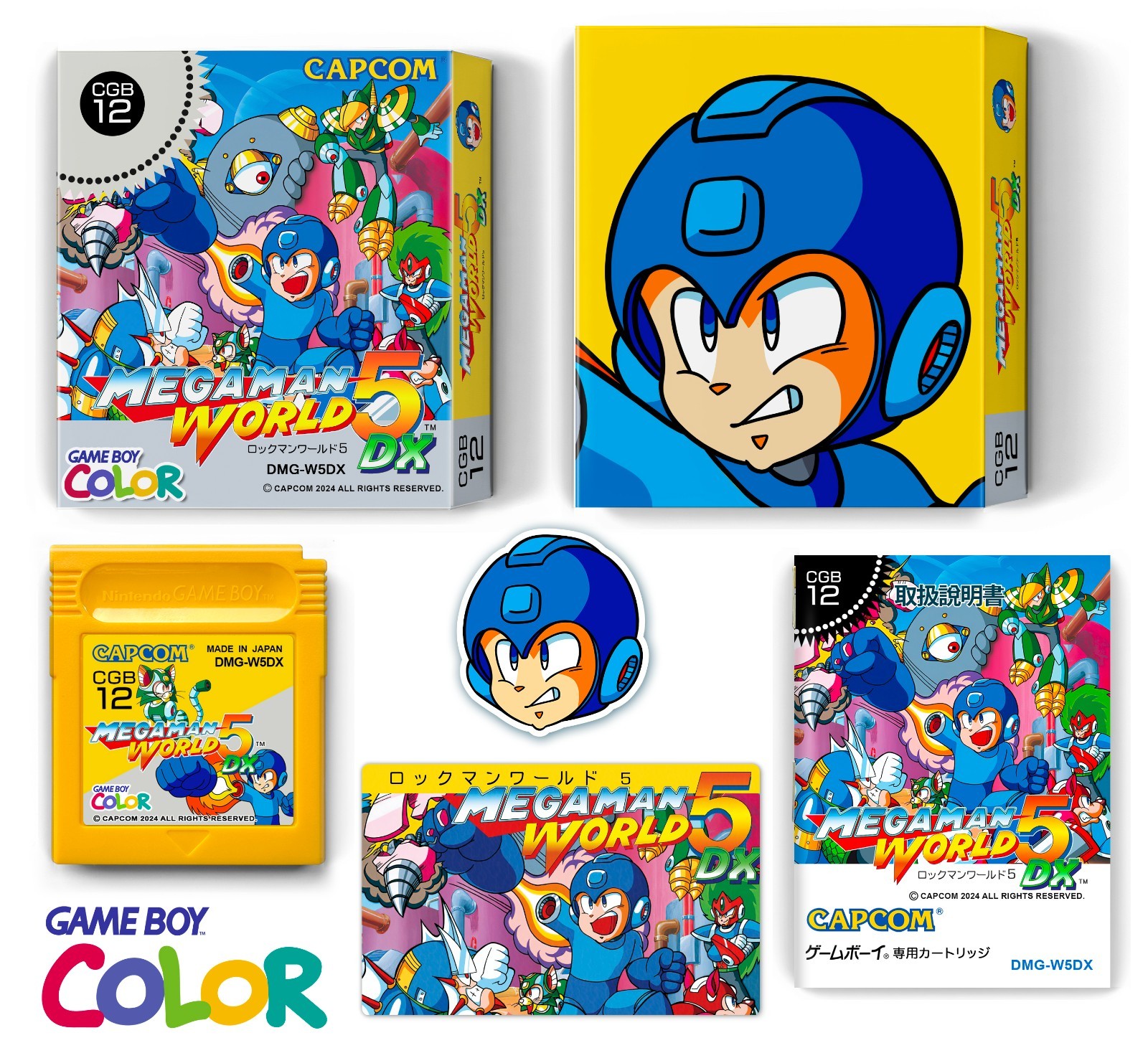 Megaman World 5 DX(Rockman World1 Remake )/ GameboyColor /Rare