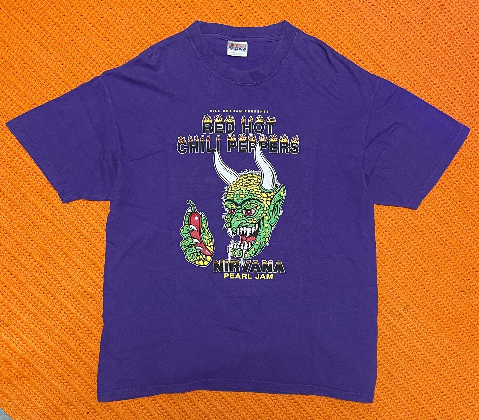 90s vintage 1991 Red Hot Chili Peppers Nirvana Pearl Jam Concert