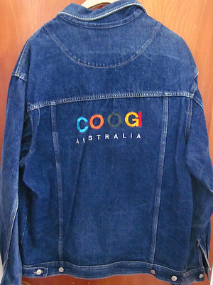 COOGI AUSTRALIA throwback XL jean jacket 1980s denim hip hop size