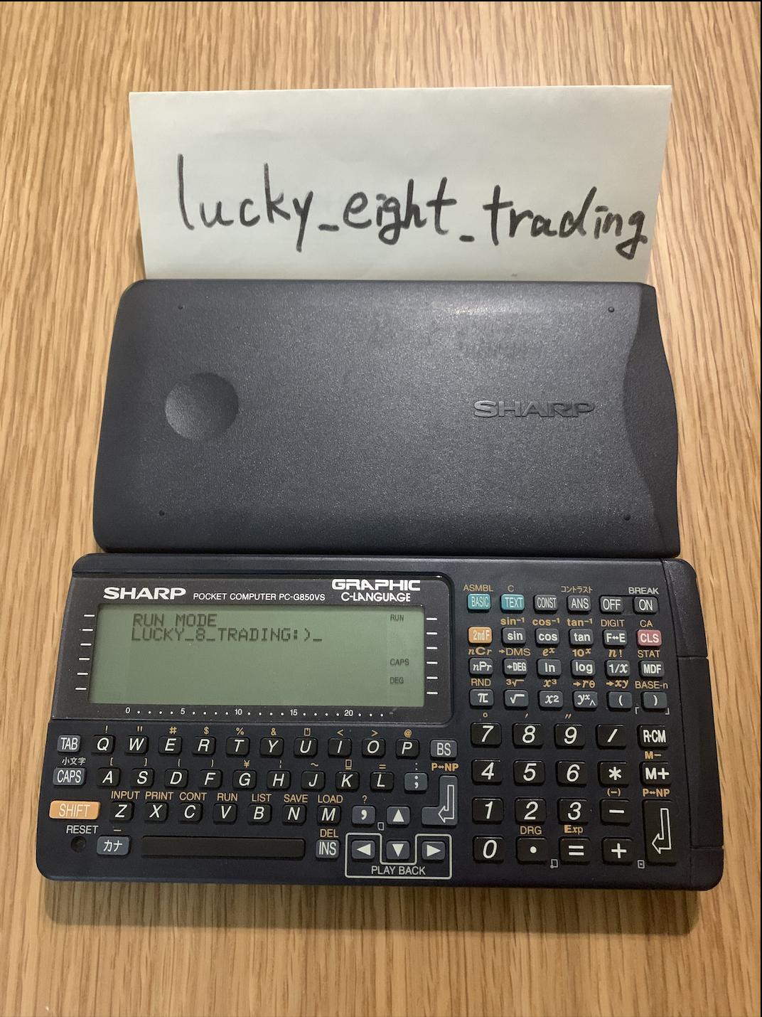 Sharp Pocket Computer PC G850VS Function Calculator Tested [H] | eBay