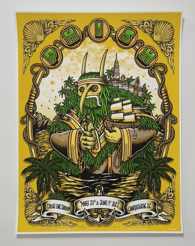 Phish Poster Charleston SC Credit One Stadium 2022 Official