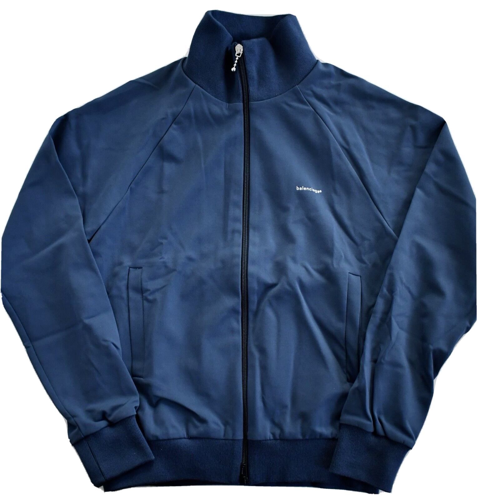 🆕️BALENCIAGA Navy Dark Crepe Jersey ZIP-UP TRACKSUIT TRACK