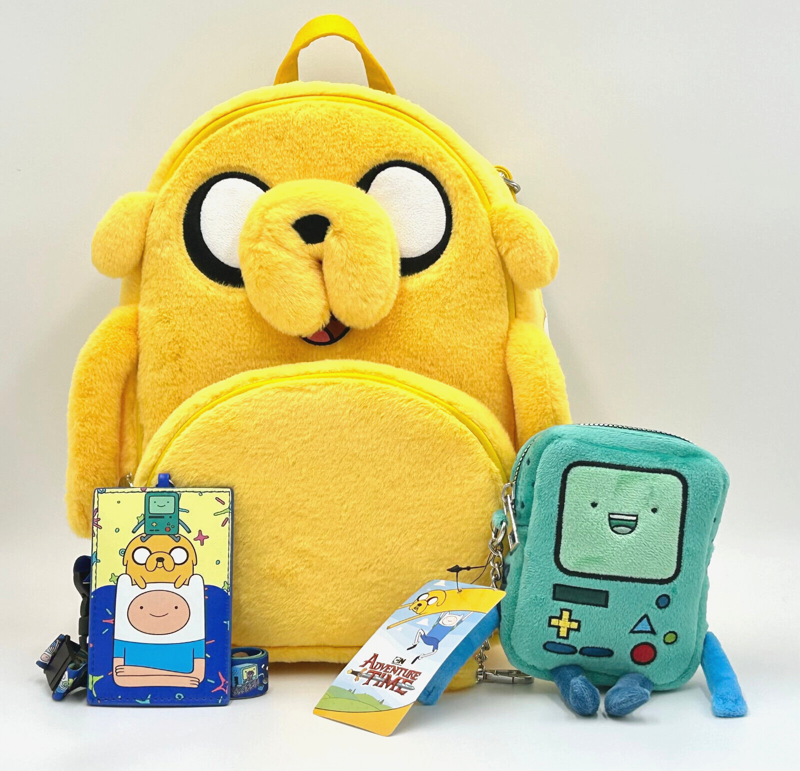 Adventure Time Jake Fuzzy Mini Backpack, BMO Coin Purse