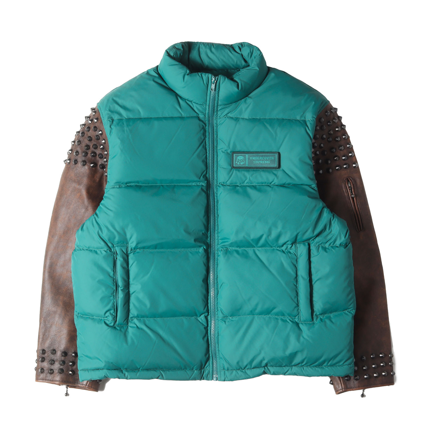 Supreme UNDER COVER 23SS Puffer Jacket with studs and leather