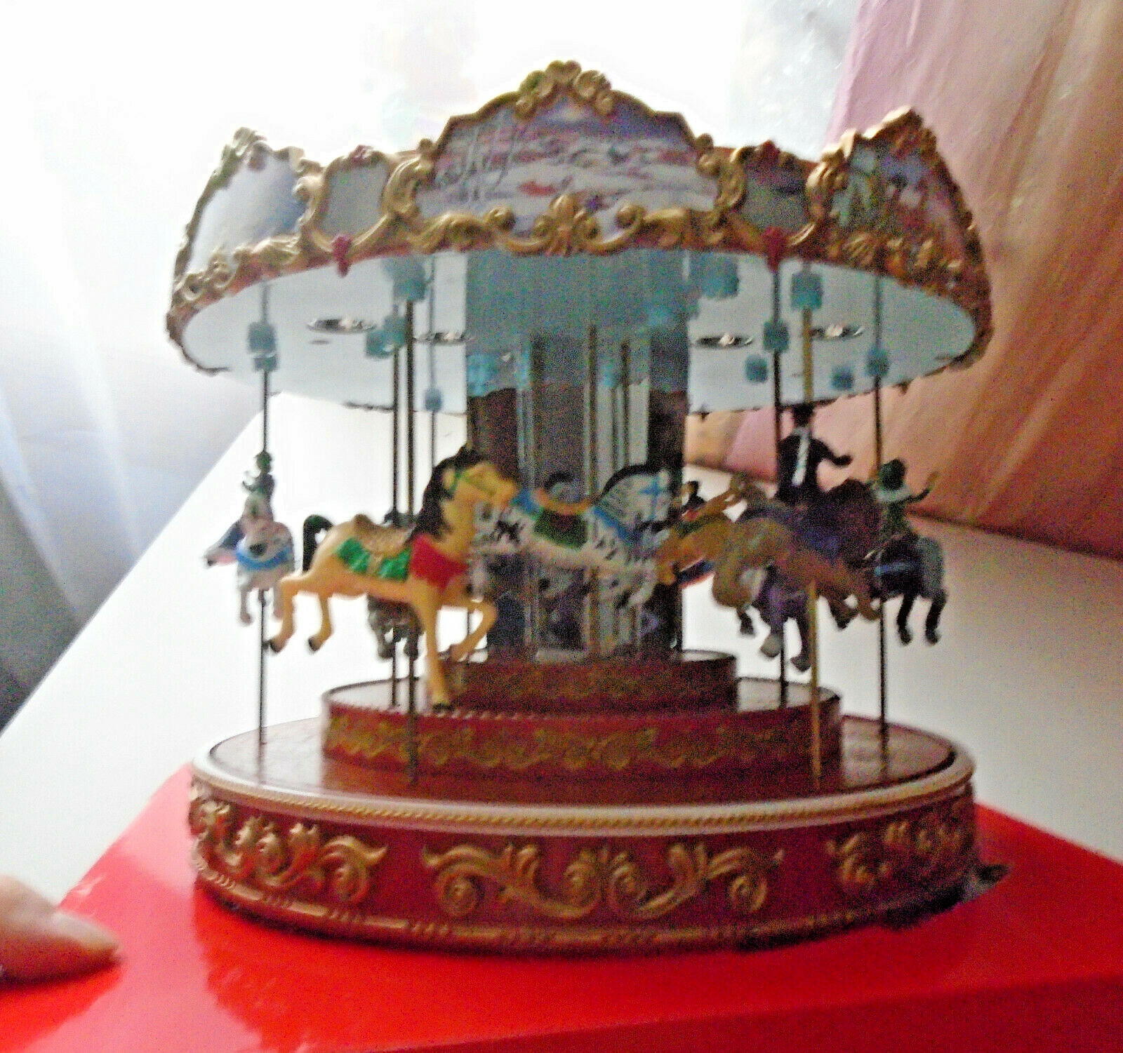 Mr Christmas Triple Decker Musical Vintage Carousel 2014 Animation