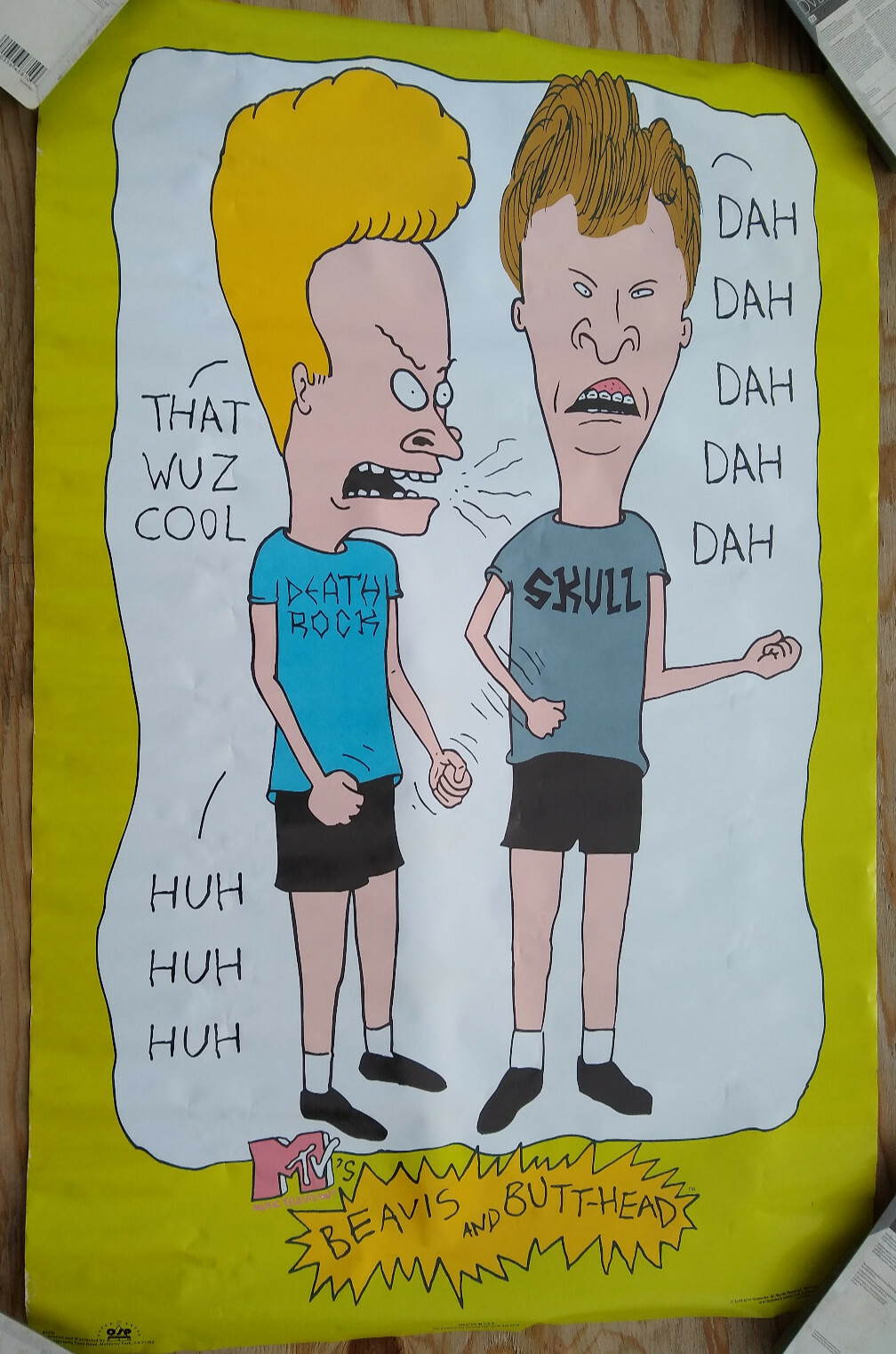 Vintage Mtv's Beavis & Butt-head poster 1993 NOS Rare Mail Order