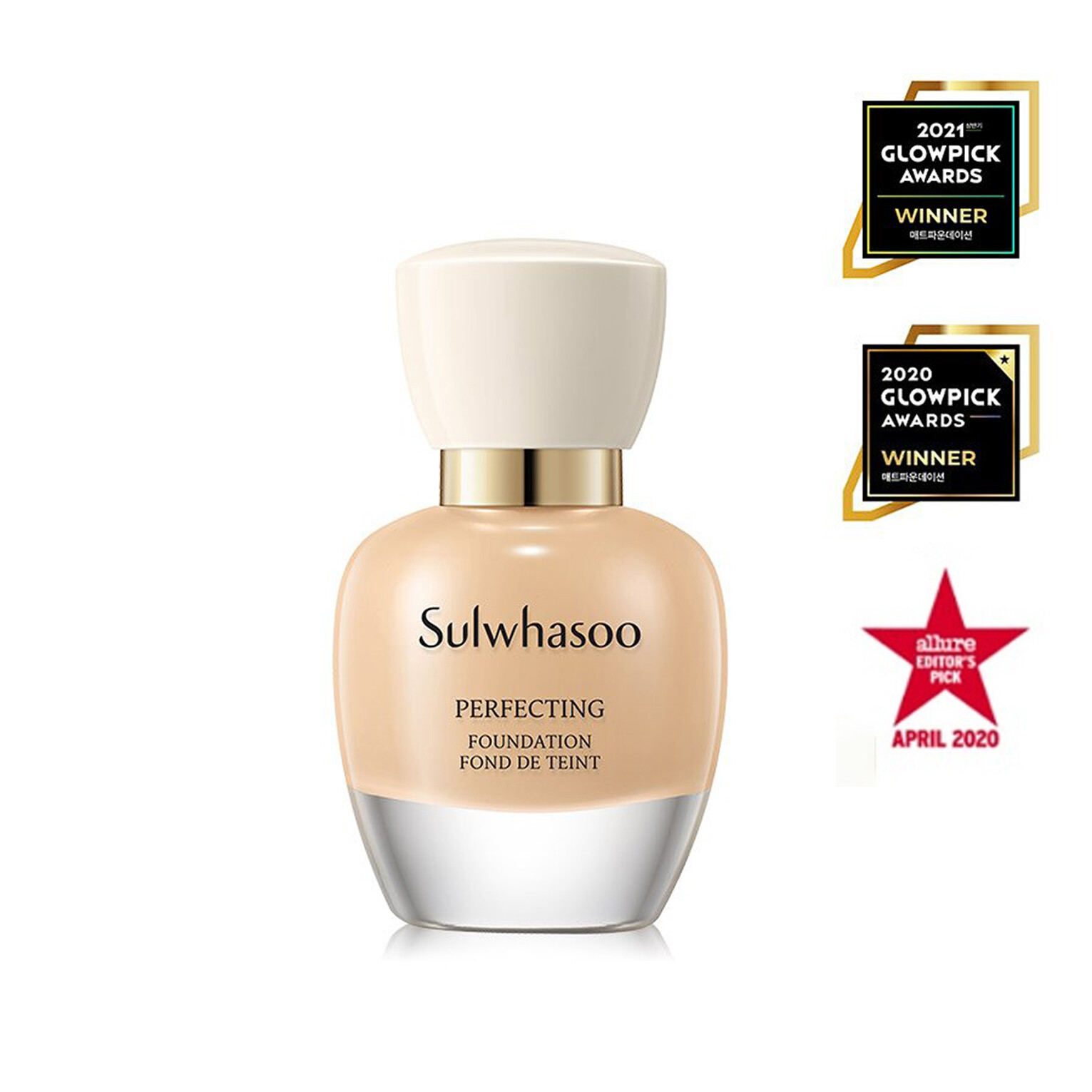 SULWHASOO Perfecting Foundation 35ml SPF17 Free Gift, Long-lasting