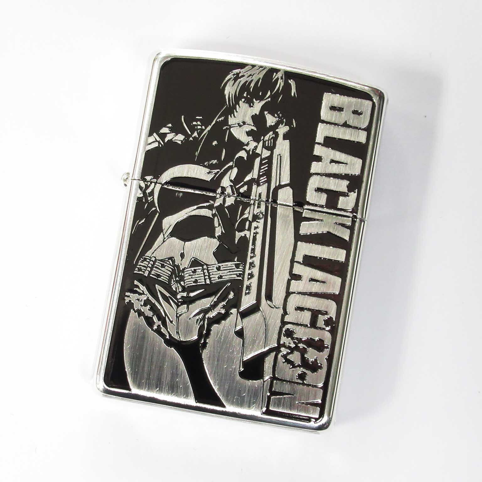 Zippo BLACK LAGOON REVY Both Sides Etching Used Finish Feeling