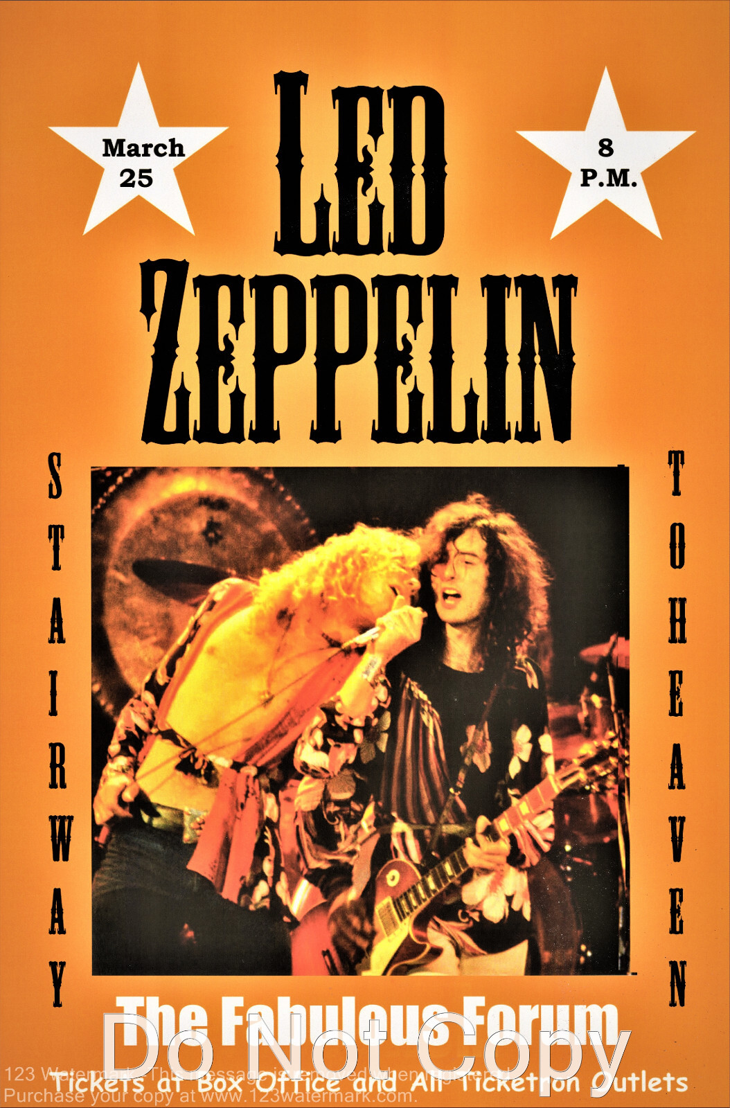 Led Zeppelin poster Show Concert 12