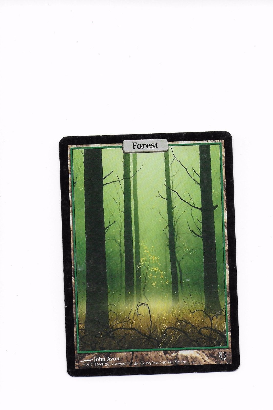 MTG FOREST - UNHINGED - FULL ART - LAND -JOHN AVON L5 | eBay