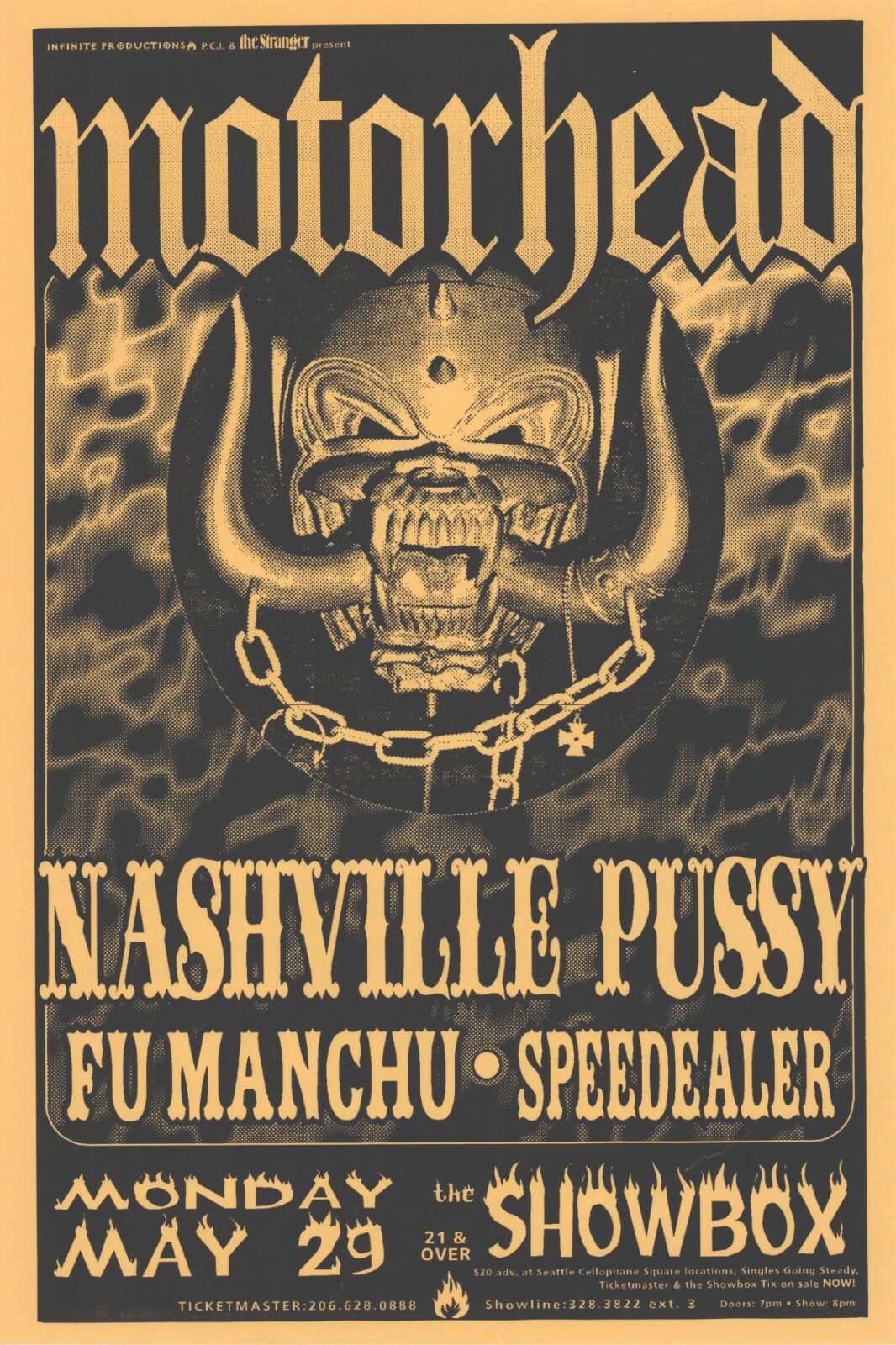 MOTORHEAD CONCERT POSTER QUALITY PHOTO PAPER/CANVAS R607 | eBay