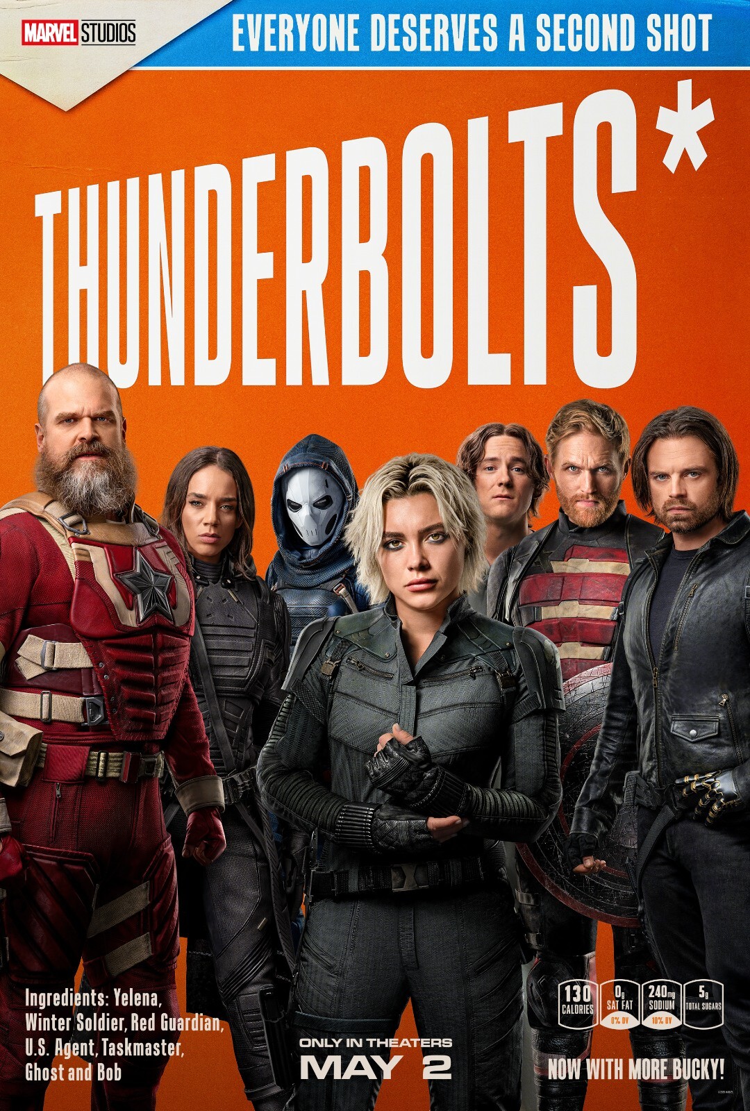 2025 Thunderbolts Movie Poster 11X17 Florence Pugh Marvel
