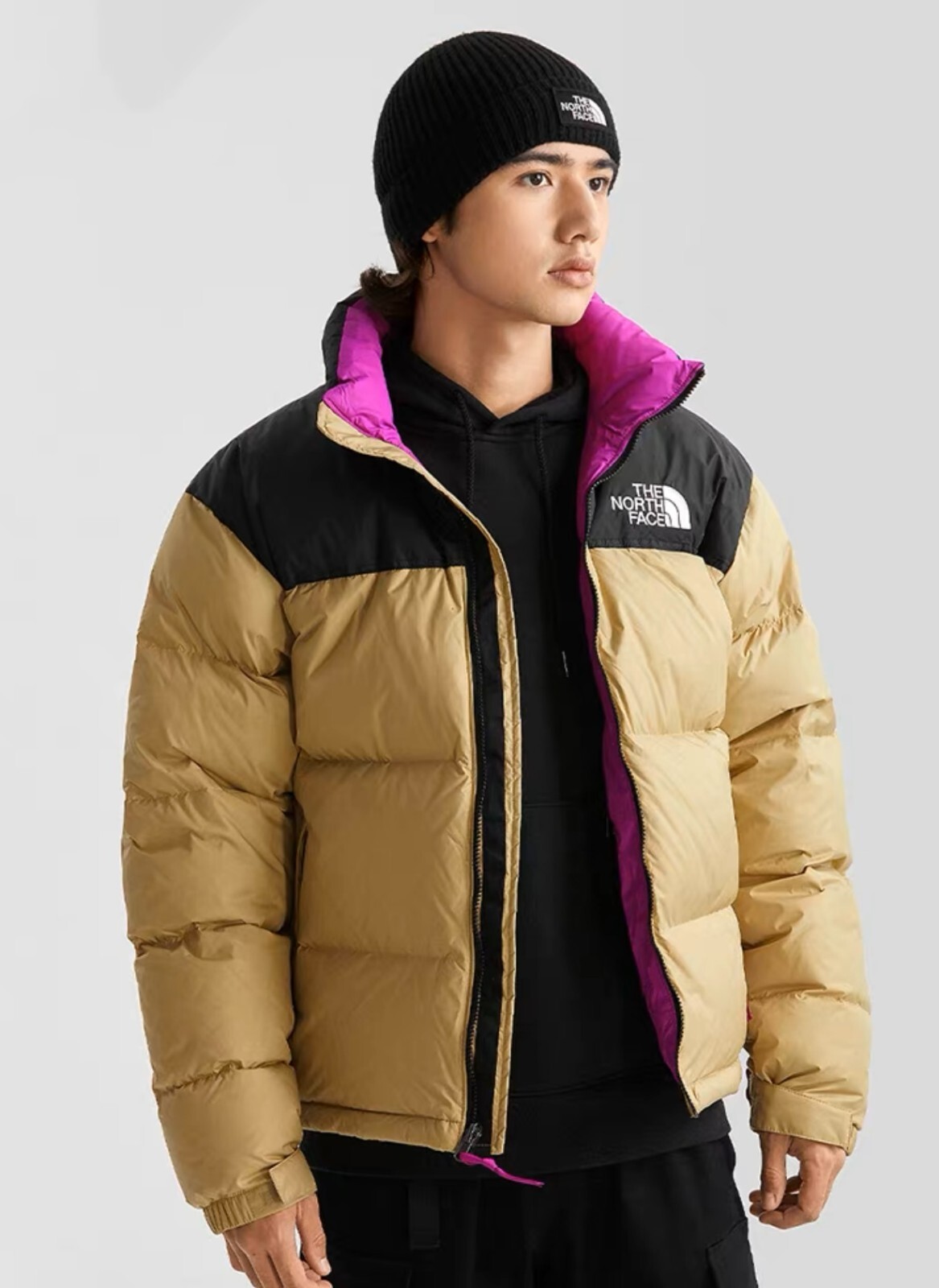 The North Face Mens 1996 Retro nuptse jacket 700 down/ KHAKI-STONE