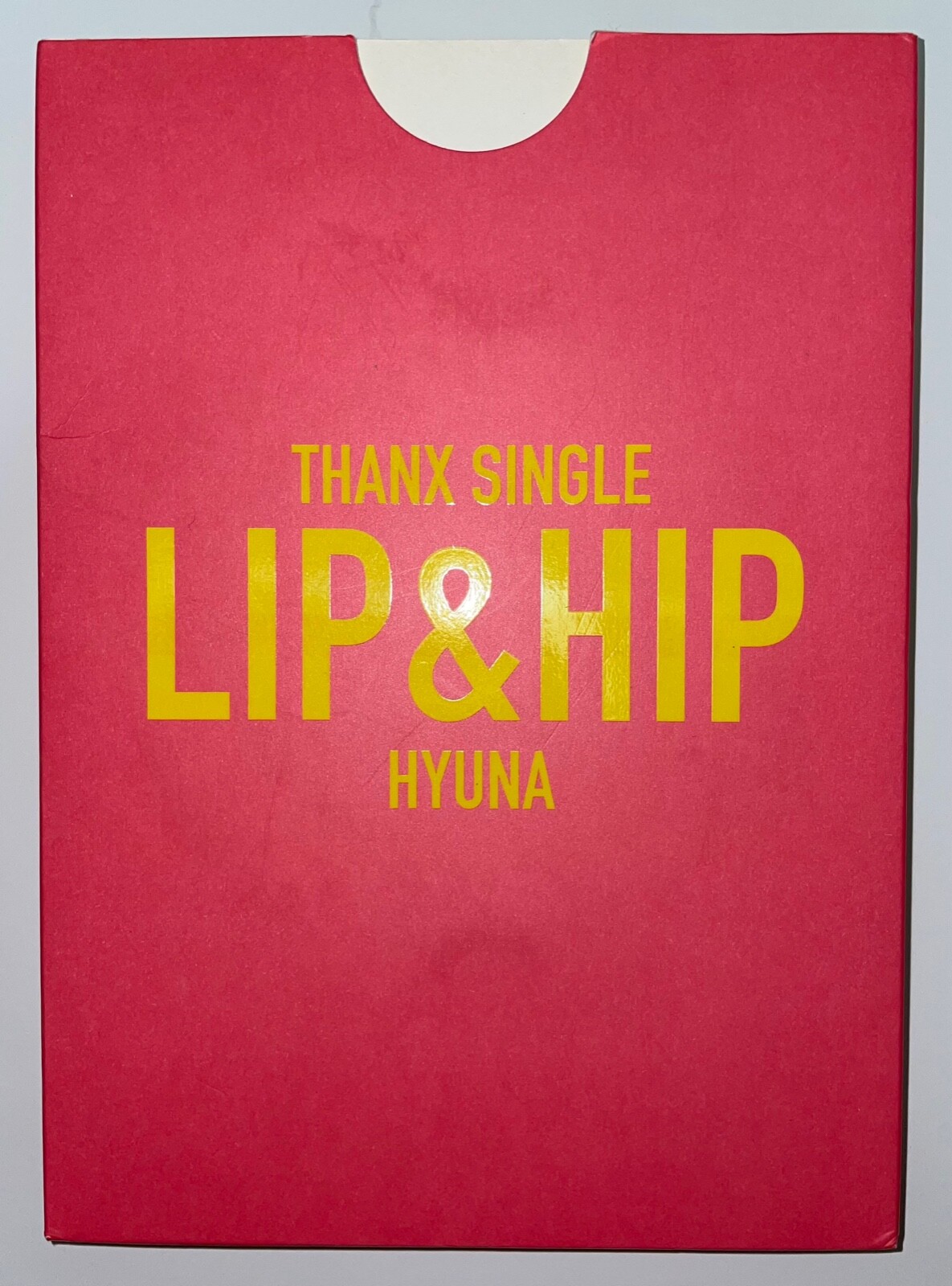 HYUNA [LIP & HIP] THANX SINGLE AUTOGRAPHED SIGNED ALBUM RARE