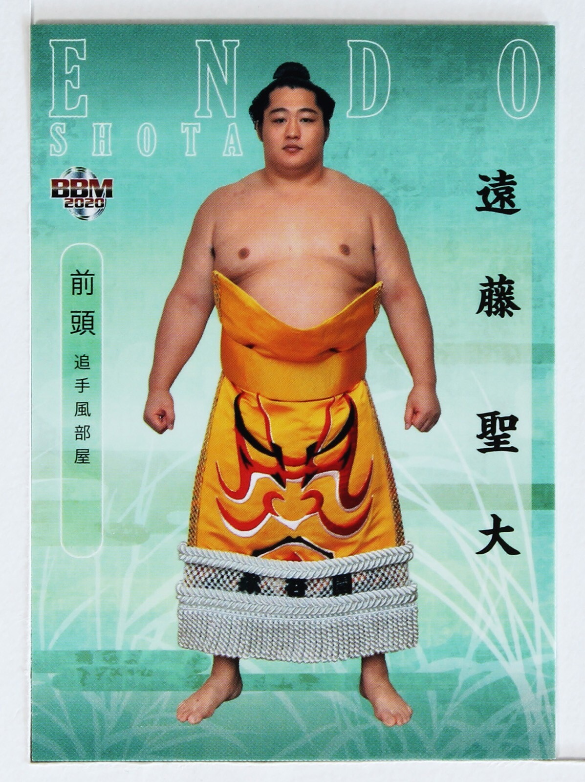 ENDO SHOTA (Maegashira) - 2020 BBM Sumo Wrestling Trading Card