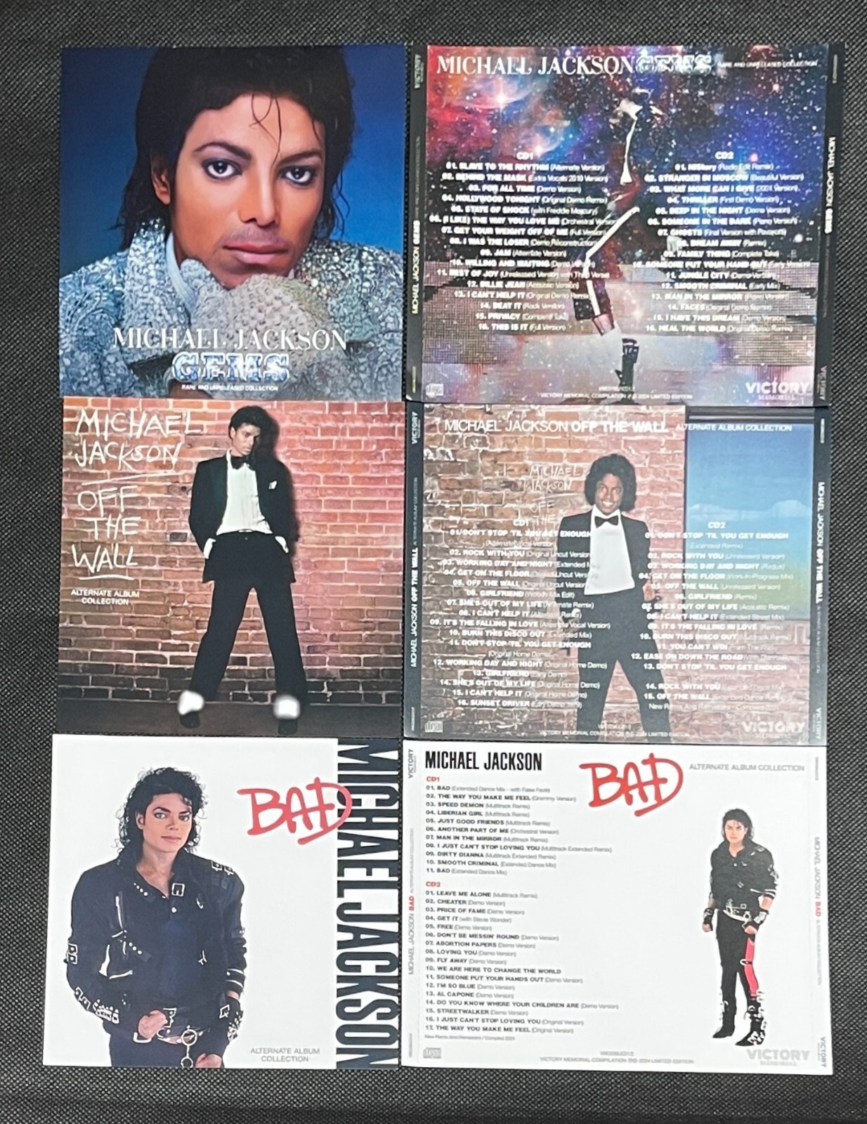 MICHAEL JACKSON / Gems - Off the Wall: alt - Bad: alt 3title set